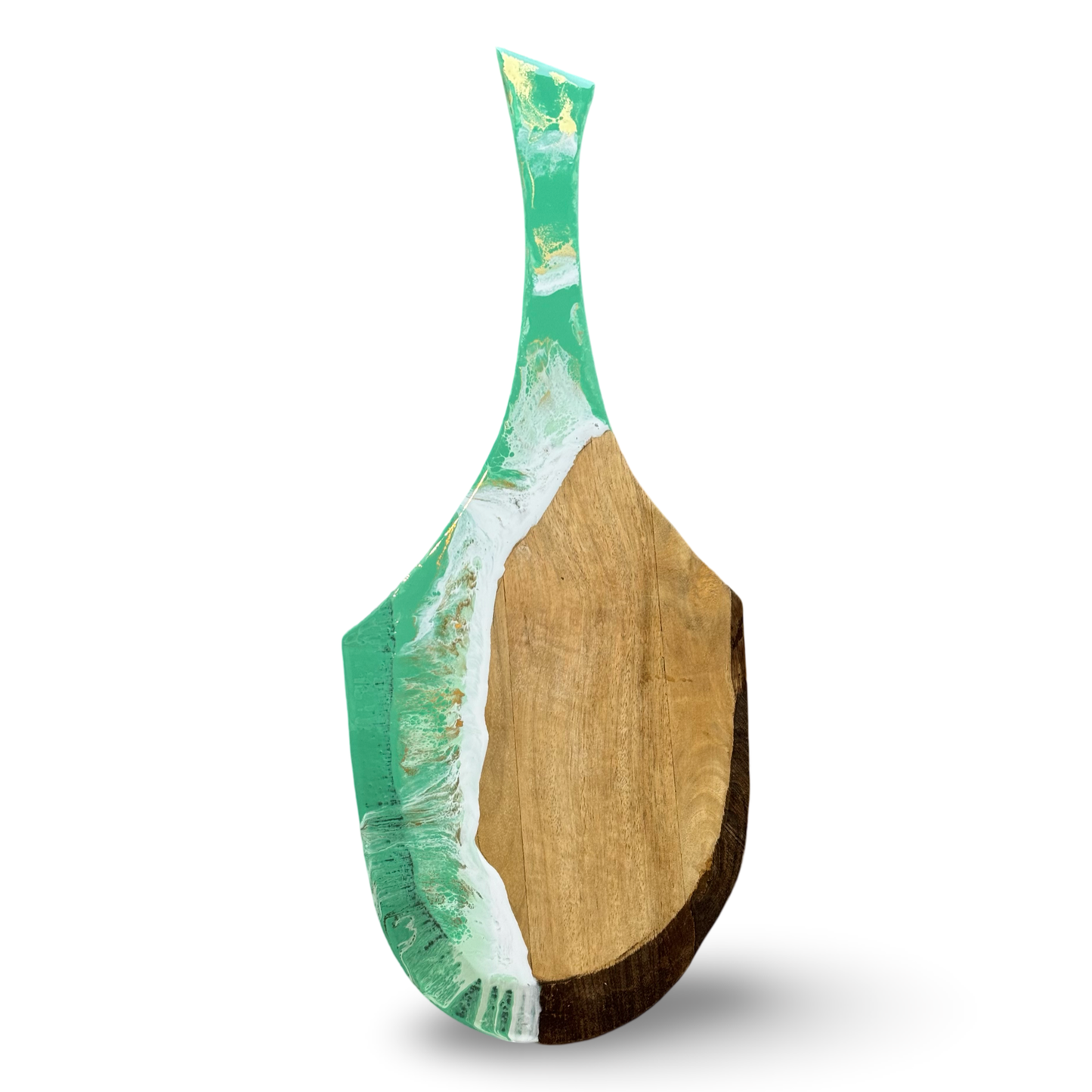 Epoxy serveerplank Green Wave - 67x25 cm