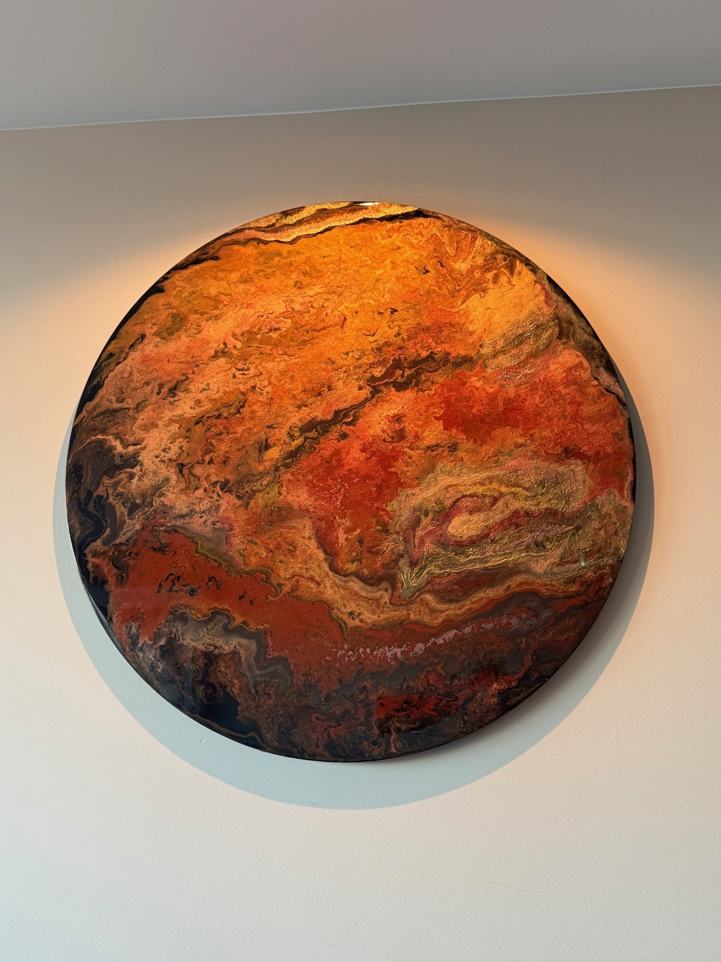 Epoxy schilderij - UNIVERSE - Ø80 cm