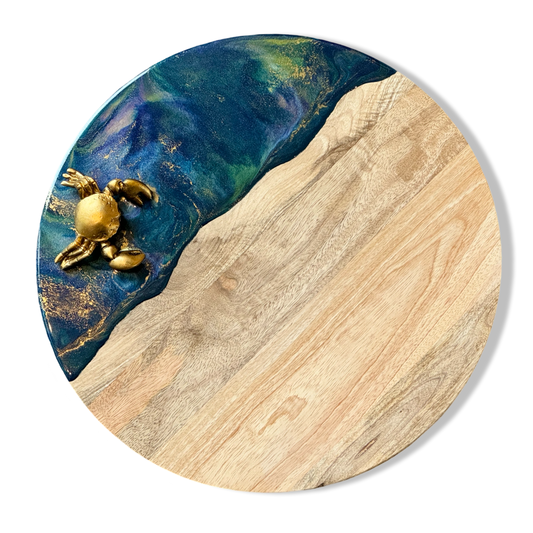 Epoxy borrelplank-krab-Ø39 cm