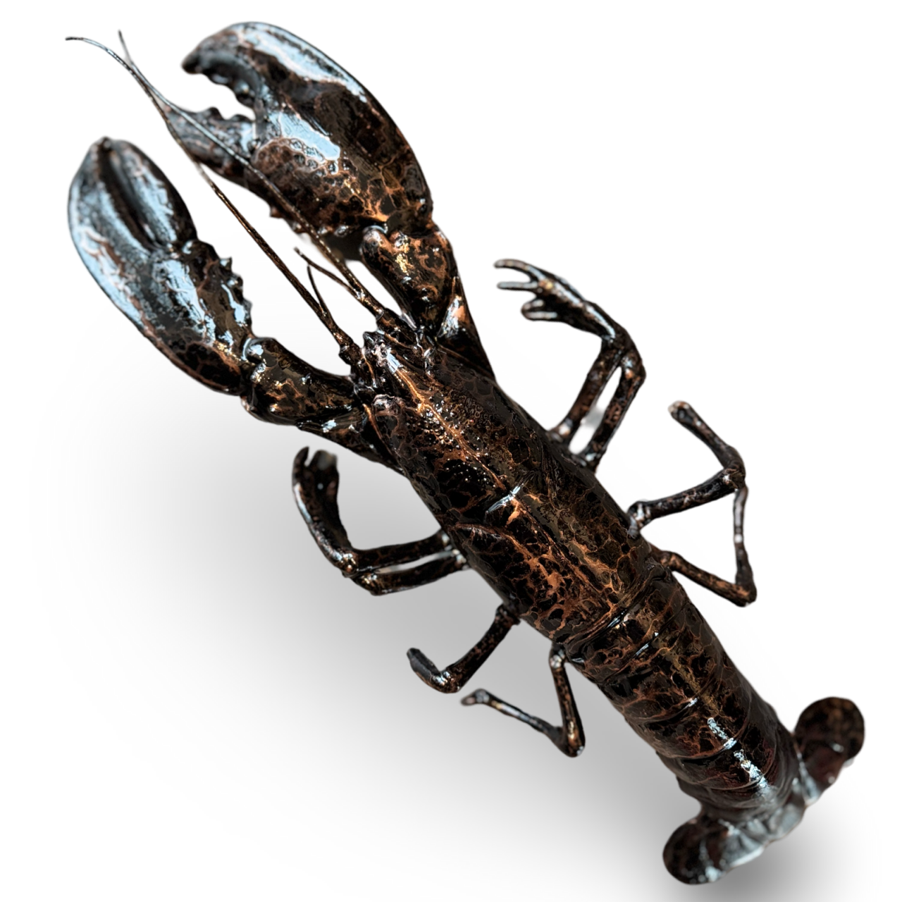 Kreeft decoratie zwart-brons