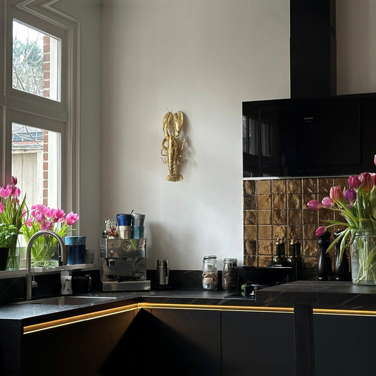 Special Edition: wanddecoratie kreeft - BLADGOUD!