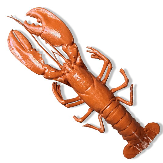 Kreeft wanddecoratie - terracotta - 50 cm