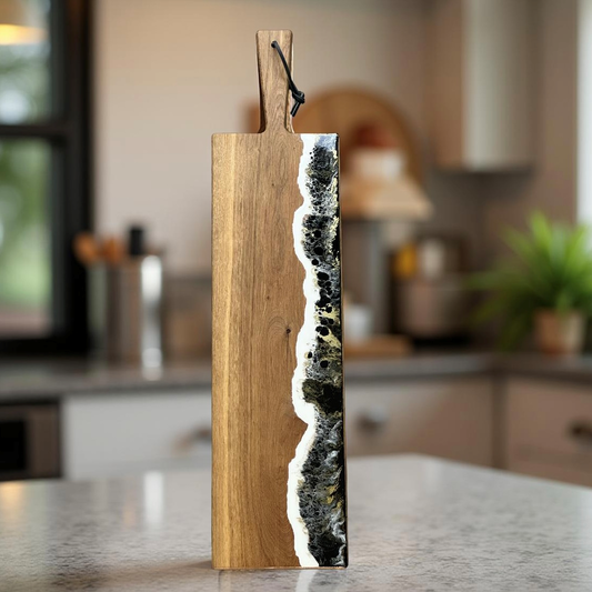 Eikenhouten luxe XL borrelplank Deluxe 80 cm