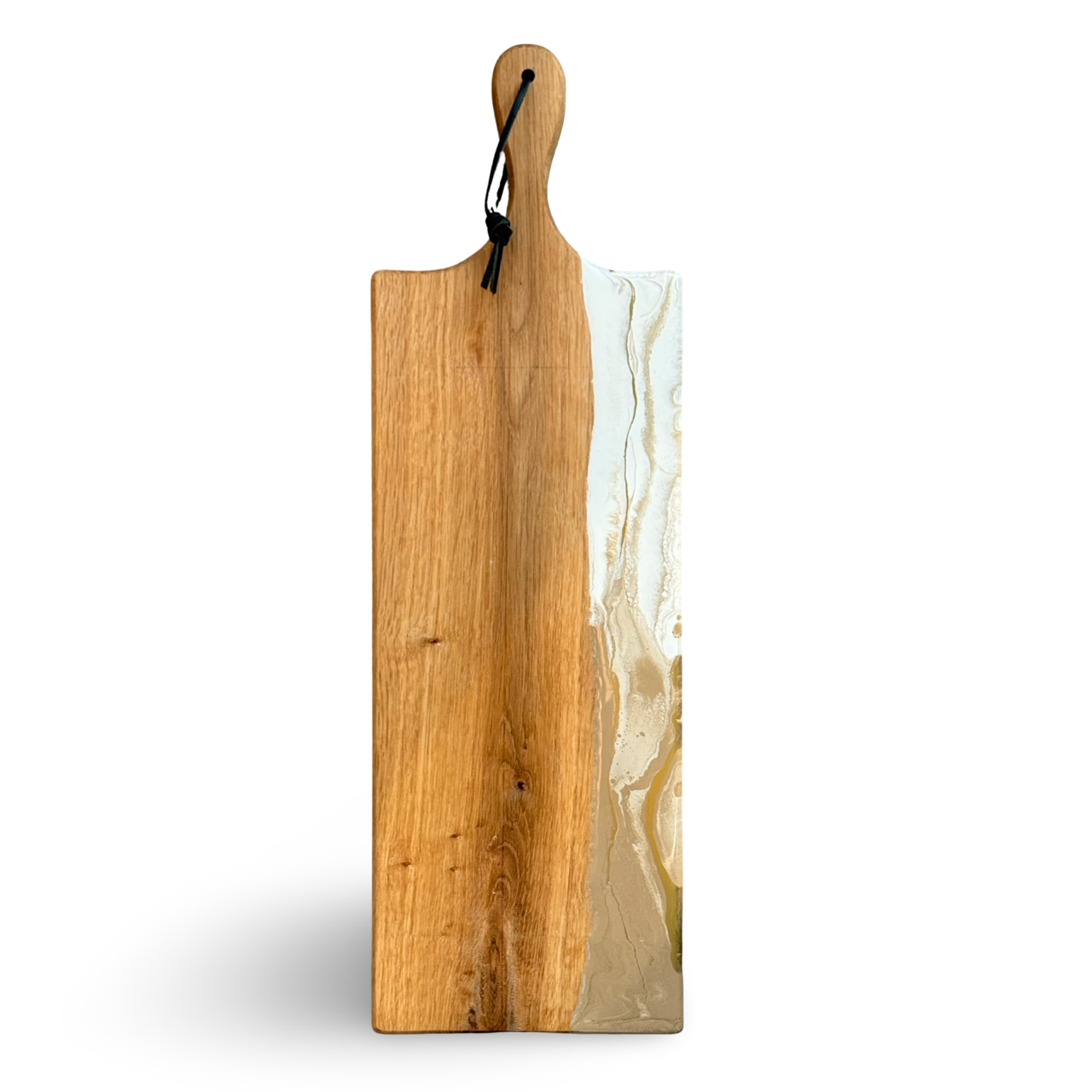 Luxe borrelplank - 60 cm - beige/wit/goud