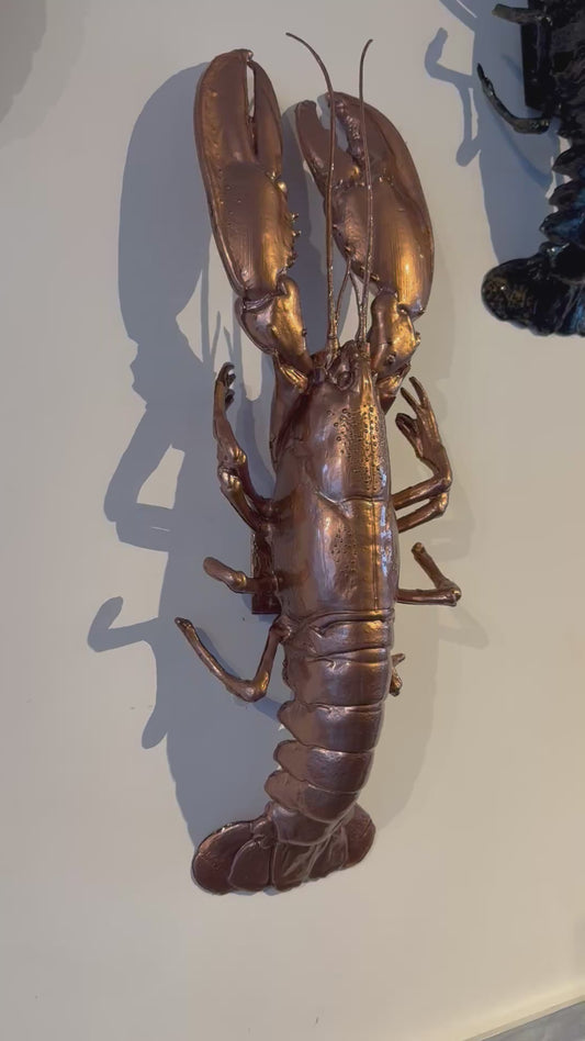 Kreeft decoratie Copper Metallic