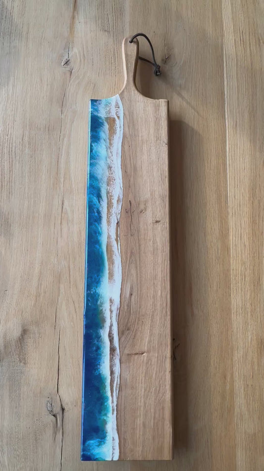 Luxe XXL epoxy borrelplank Ocean - 95 cm