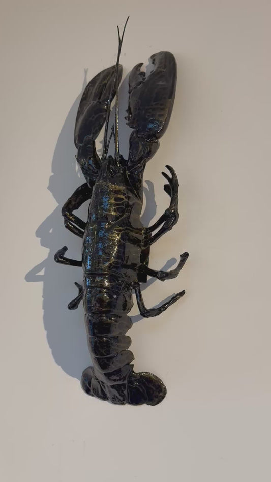 Kreeft decoratie zwart-goud