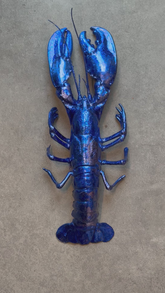 Special Edition: blauwe kreeft decoratie BLADGOUD!