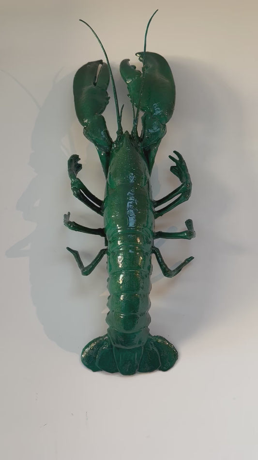 Kreeft muur decoratie zeegroen