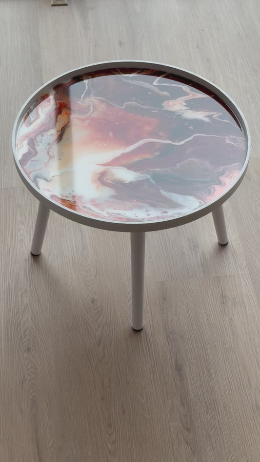 Epoxy bijzettafel 50x38,5cm