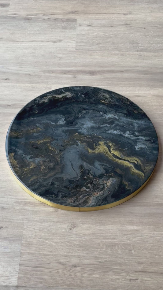 Epoxy schilderij - ORBIS - Ø60 cm