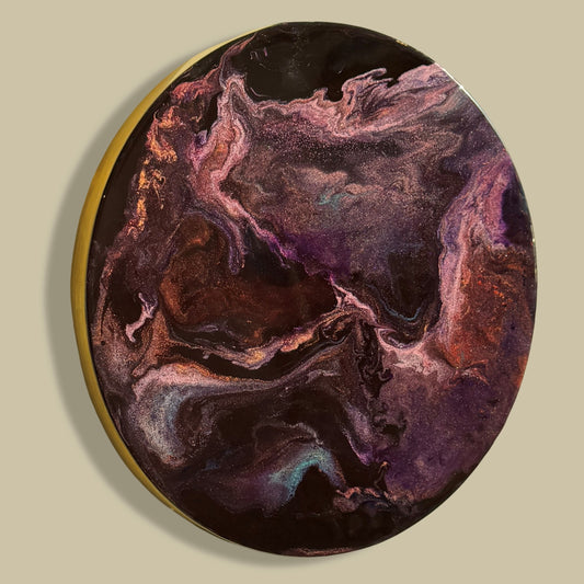 Epoxy schilderij - SHIMMER 2 - Ø40 cm