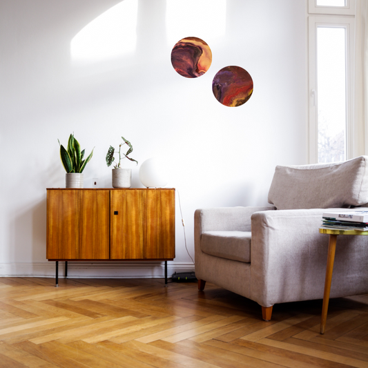 Epoxy schilderijen - AFRICA - Ø30 cm