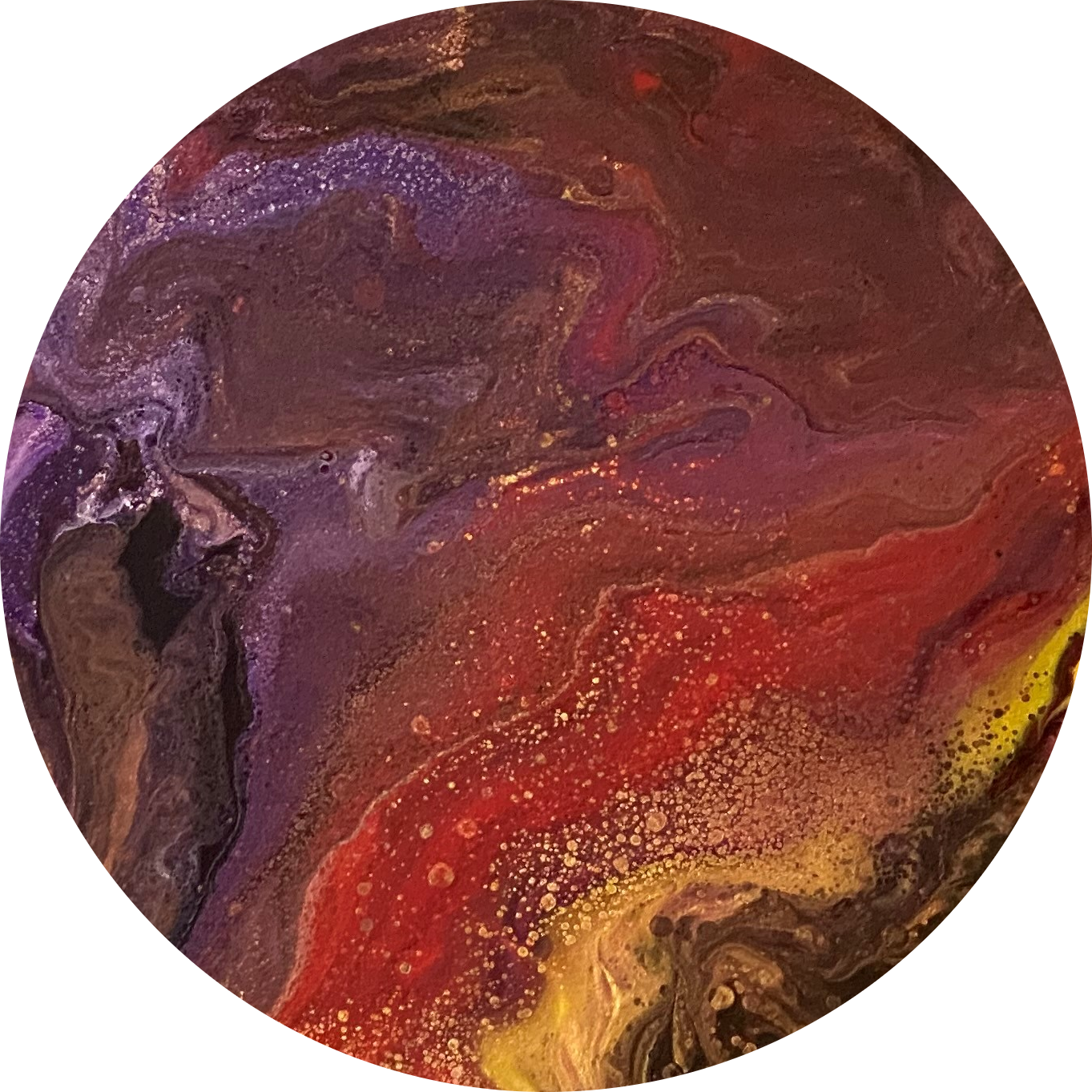 Epoxy schilderijen - AFRICA - Ø30 cm