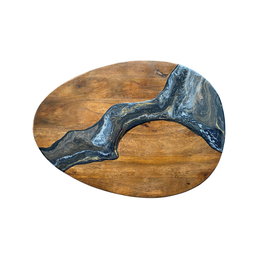 Bijzettafel epoxy Galaxy river 70x50x40