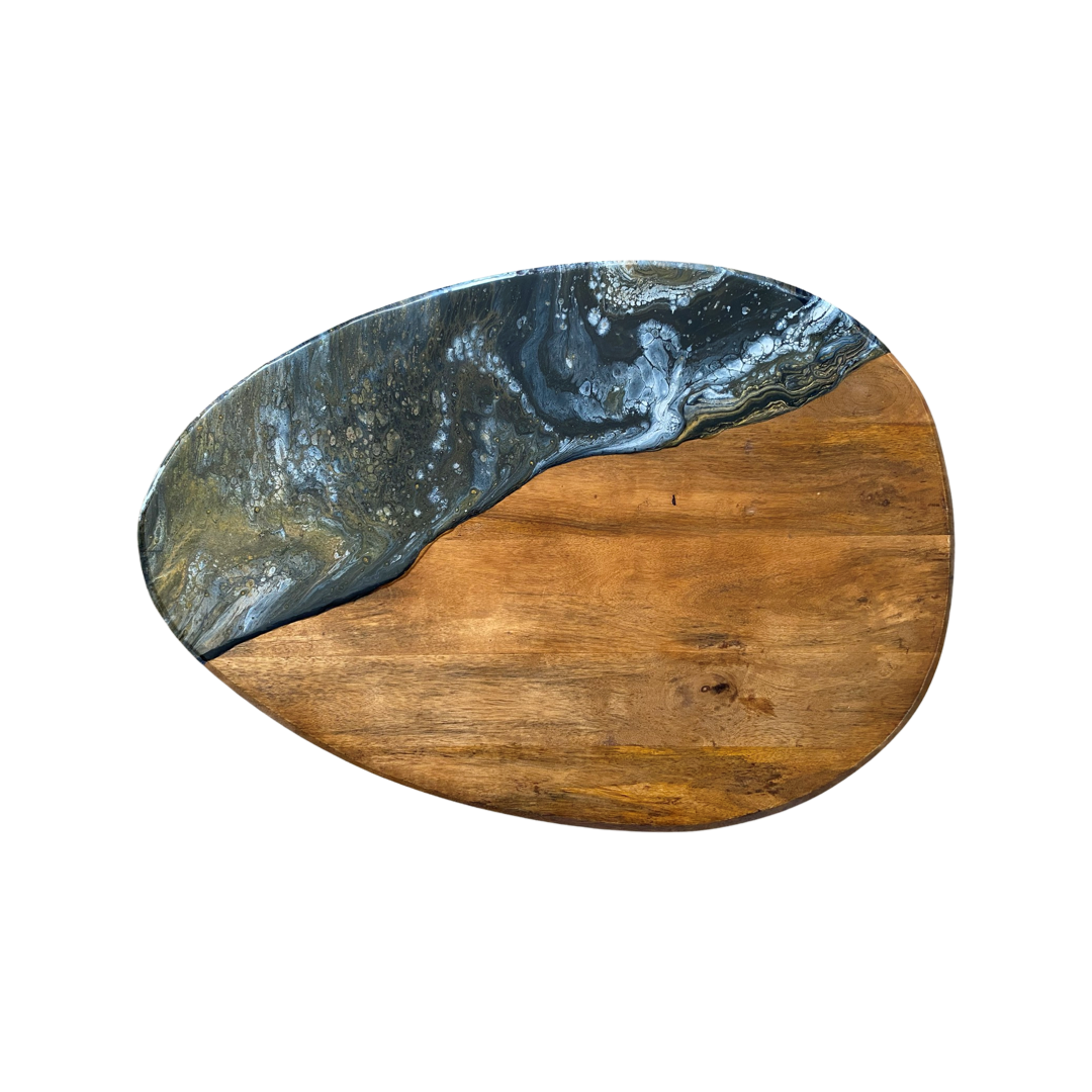 Bijzettafel epoxy Milky Way 70x50x40