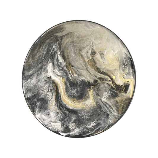 ORBIS - epoxy bijzettafel - Ø35 cm