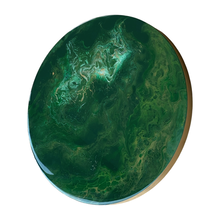 Afbeelding in Gallery-weergave laden, Epoxy schilderij - GREEN PLANET - 40 cm
