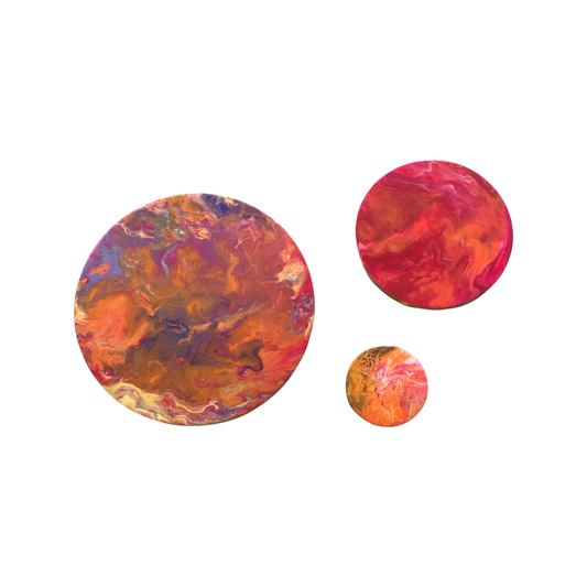 SUN - Ø60 cm, Ø40 cm, Ø20 cm. Maatwerk kunst opdracht