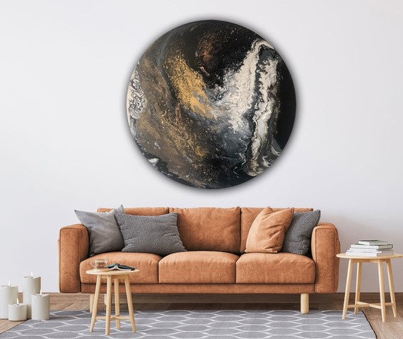 Epoxy schilderij - MILKY WAY - Ø100 cm