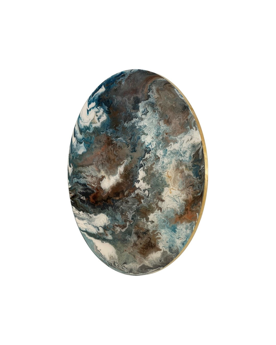 Epoxy schilderij - FROM ABOVE AND BEYOND - Ø100 cm