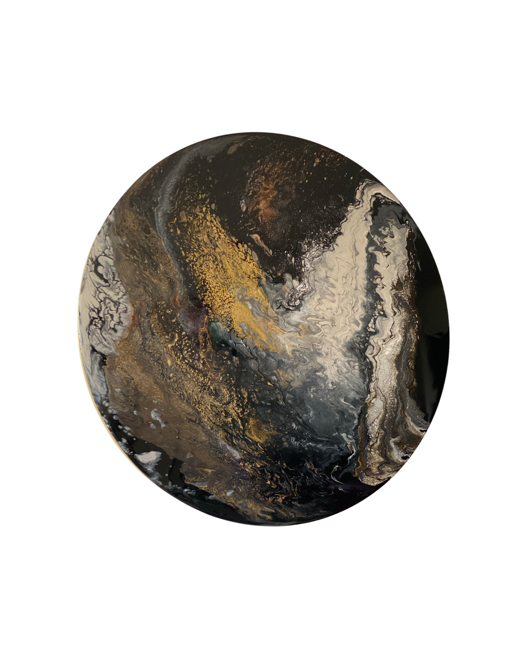 Epoxy schilderij - MILKY WAY - Ø100 cm