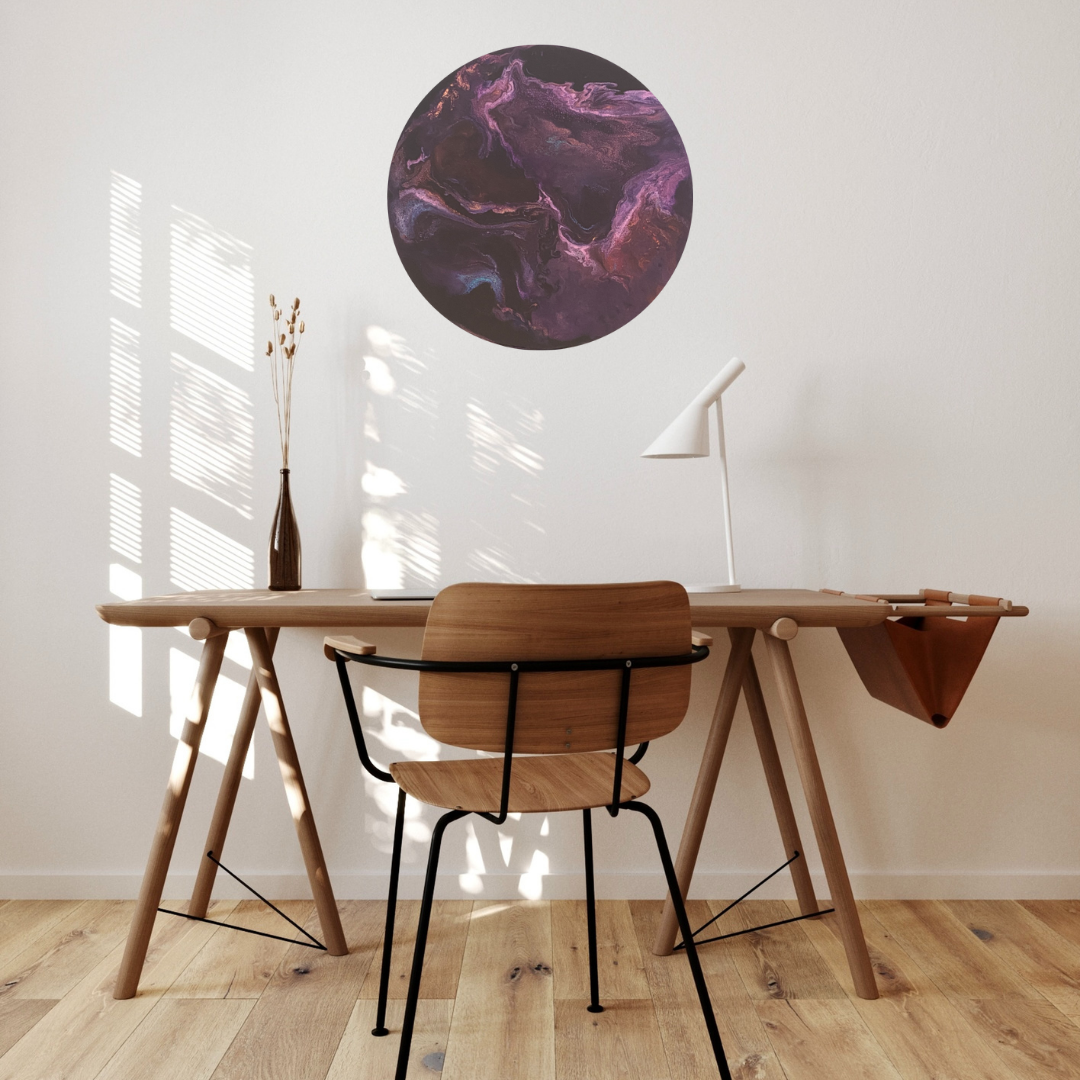 Epoxy schilderij - SHIMMER 2 - Ø40 cm