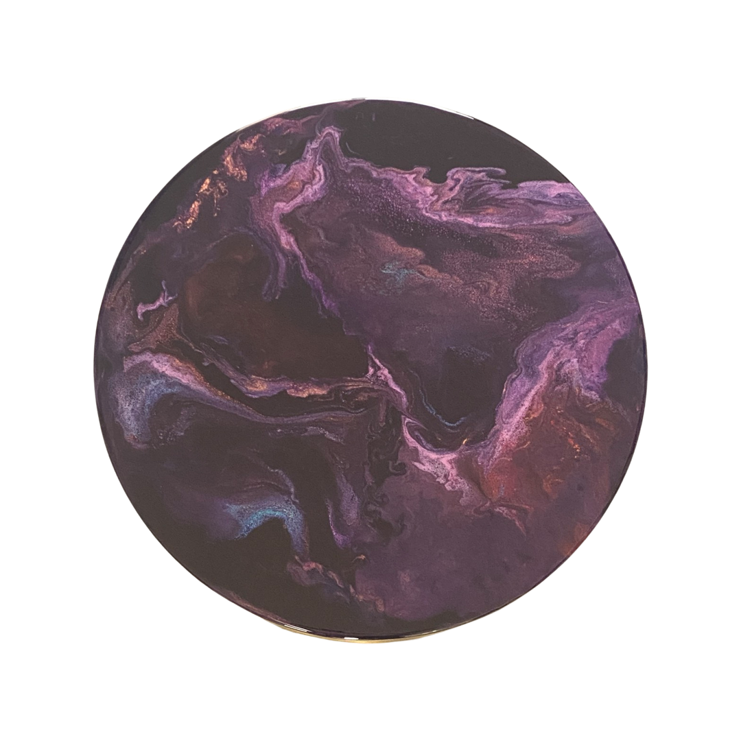 Epoxy schilderij - SHIMMER 2 - Ø40 cm