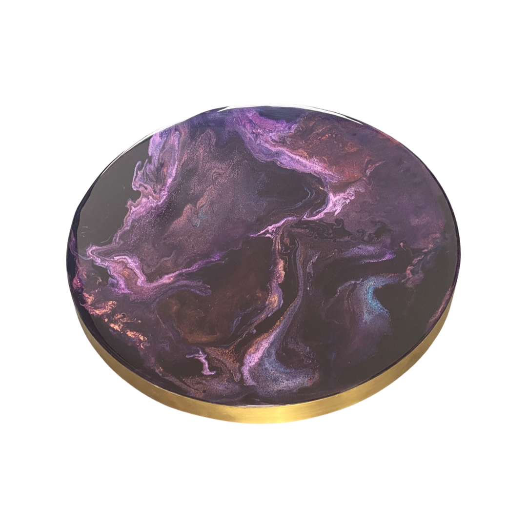 Epoxy schilderij - SHIMMER 2 - Ø40 cm