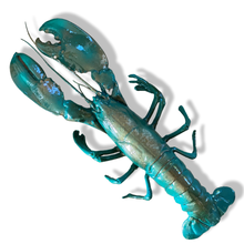 Load image into Gallery viewer, Kreeft decoratie turquoise-blauw-goud
