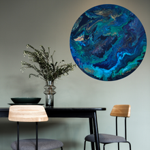 Afbeelding in Gallery-weergave laden, Epoxy schilderij - UNIVERSE - Ø60 cm
