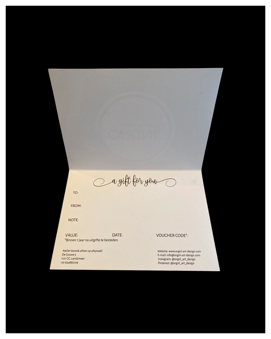 Cadeaubon ORGNL Art Design