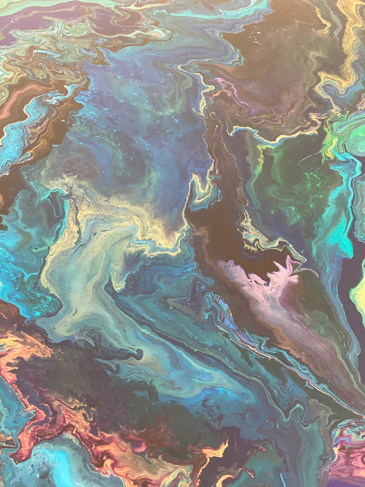 Epoxy schilderij - UNIVERSE - Ø100 cm