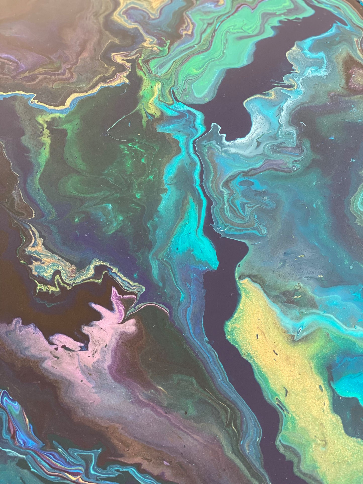 Epoxy schilderij - UNIVERSE - Ø100 cm