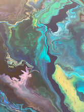 Afbeelding in Gallery-weergave laden, Epoxy schilderij - UNIVERSE - Ø100 cm
