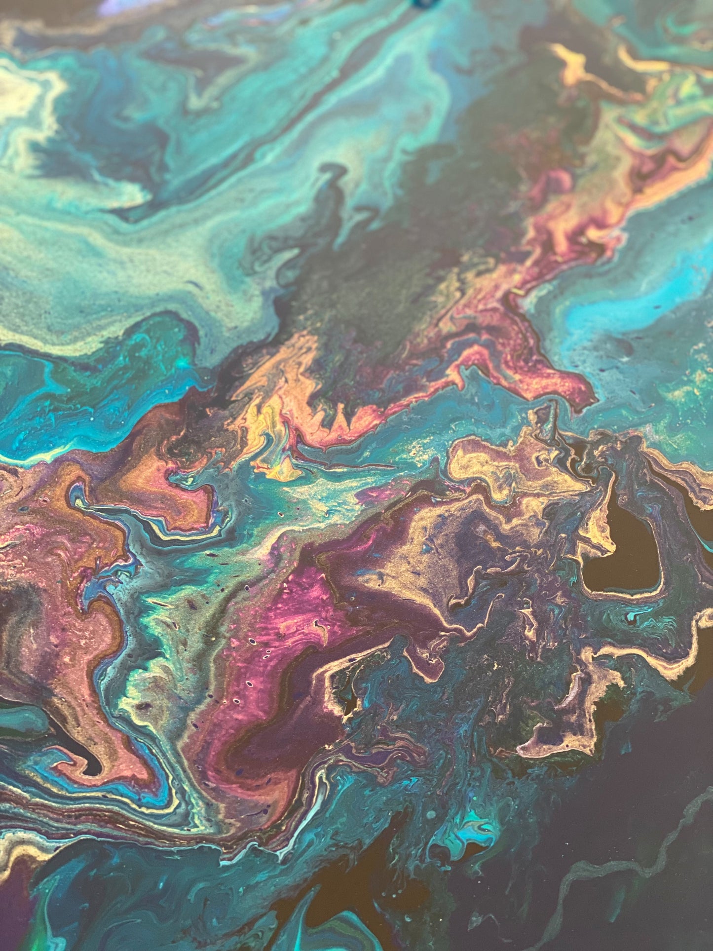 Epoxy schilderij - UNIVERSE - Ø100 cm