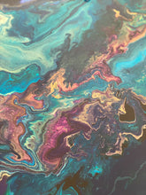 Afbeelding in Gallery-weergave laden, Epoxy schilderij - UNIVERSE - Ø100 cm
