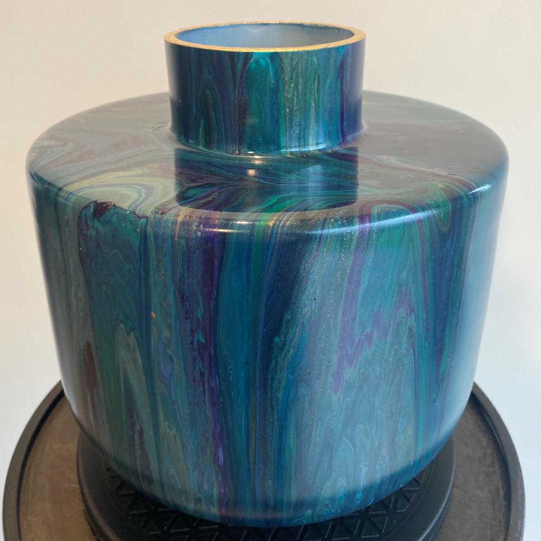 Handbeschilderde vaas no 102