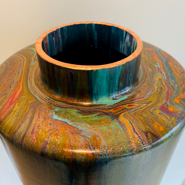 Handgeschilderde vaas XL no 104