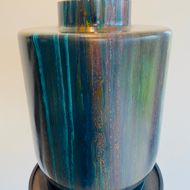 Handgeschilderde vaas XL no 104