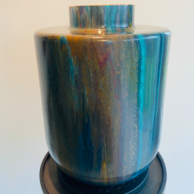 Handgeschilderde vaas XL no 104