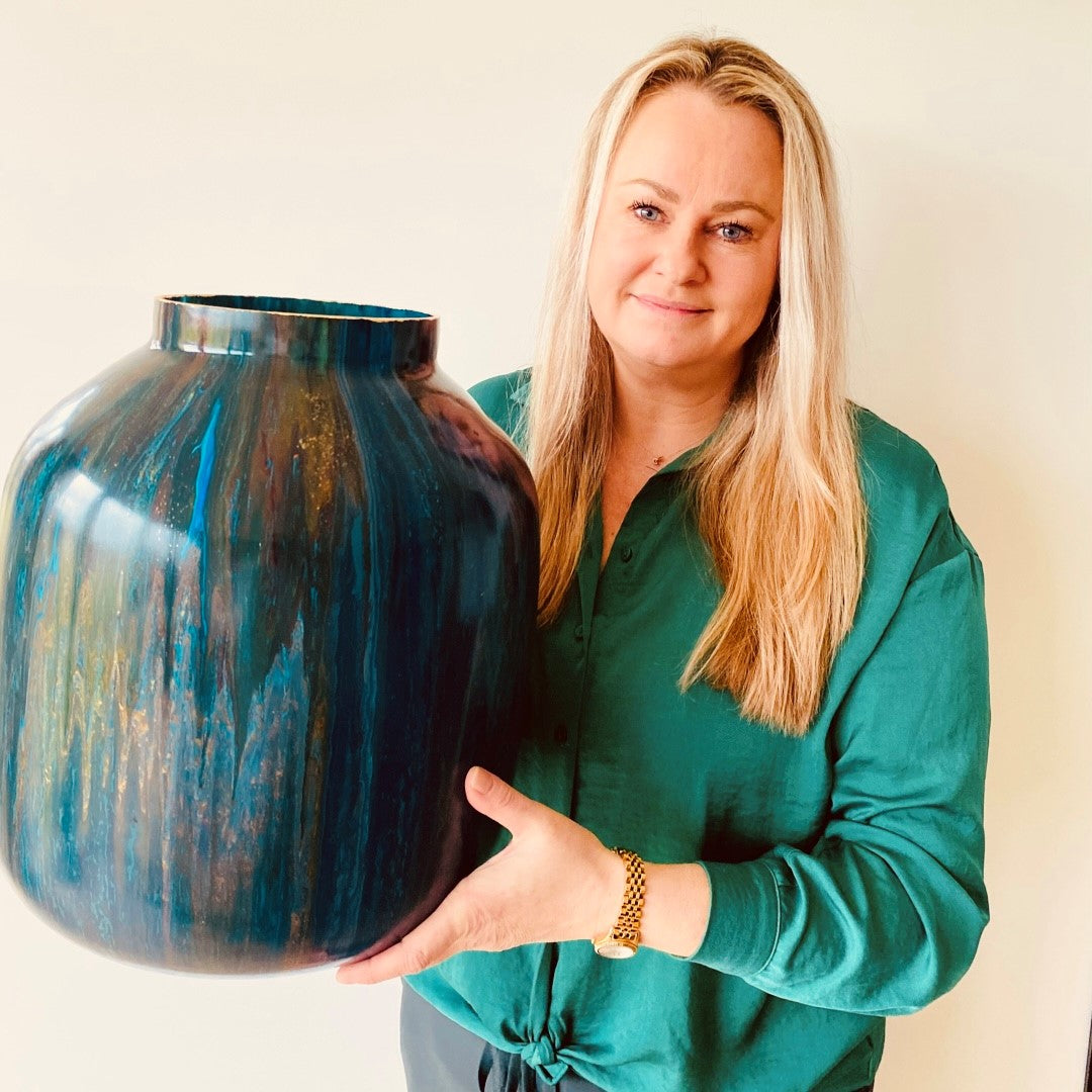 Handgeschilderde kruikvaas XL no 105