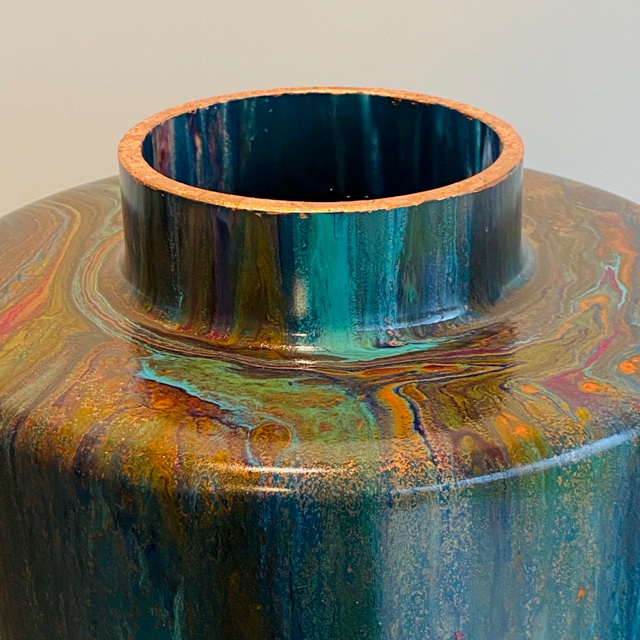 Handgeschilderde vaas XL no 104