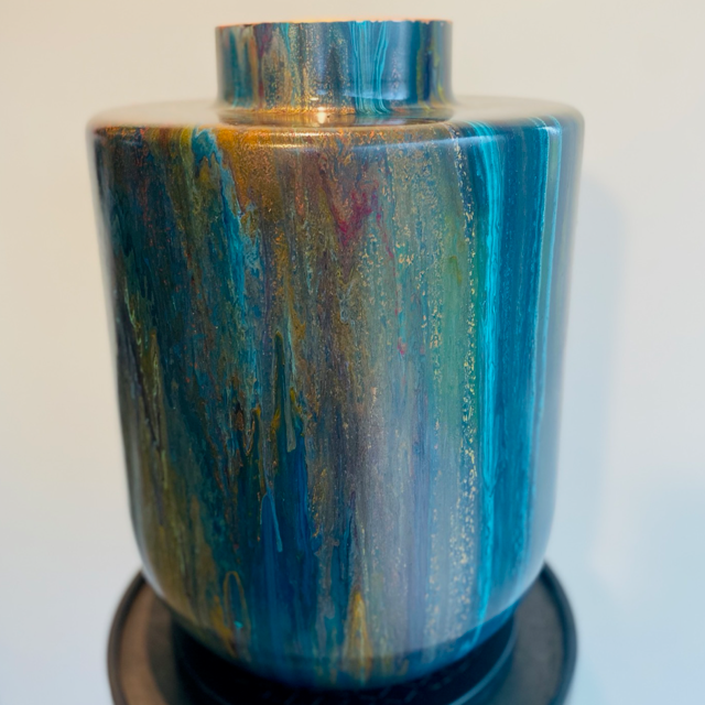 Handgeschilderde vaas XL no 104