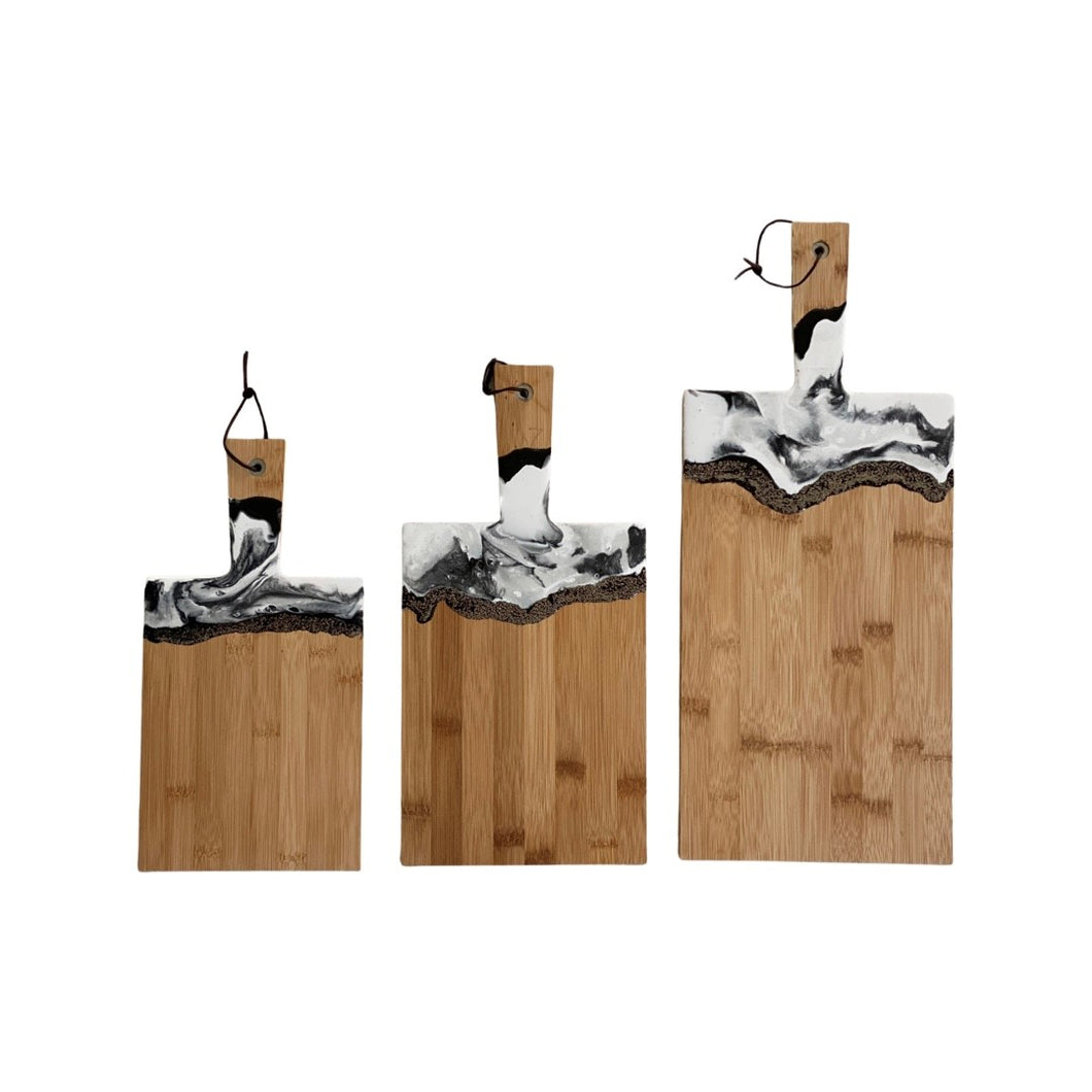 Set 3 epoxy borrelplanken